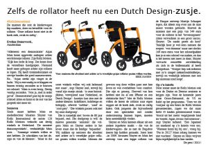 Zelfs de rollator heeft nu een Dutch Design, De Pers 2011