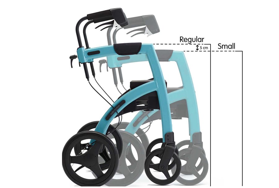 Rollator und Rollstuhl in einem, Ausgehen mit dem Rollz Motion